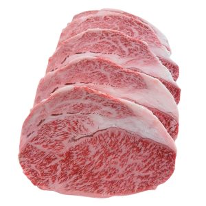 Wagyu Rib-Eye Fullblood Paket – 3 roh zugeschnittene Rib-Eye-Steaks, Gesamtgewicht mindestens 1 kg